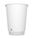 WHITE 12OZ DW PLASTIC FREE CUP - 500
